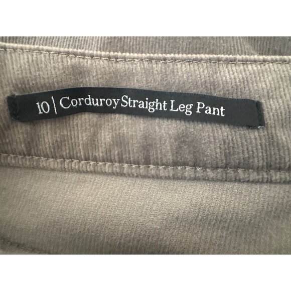 Talbots Womens Size 10 Corduroy Straight Leg Pants Taupe 98% Cotton 2% Spandex - Picture 4 of 14